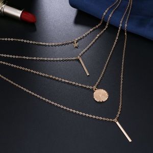 Vintage Multilayer Pendant Necklace